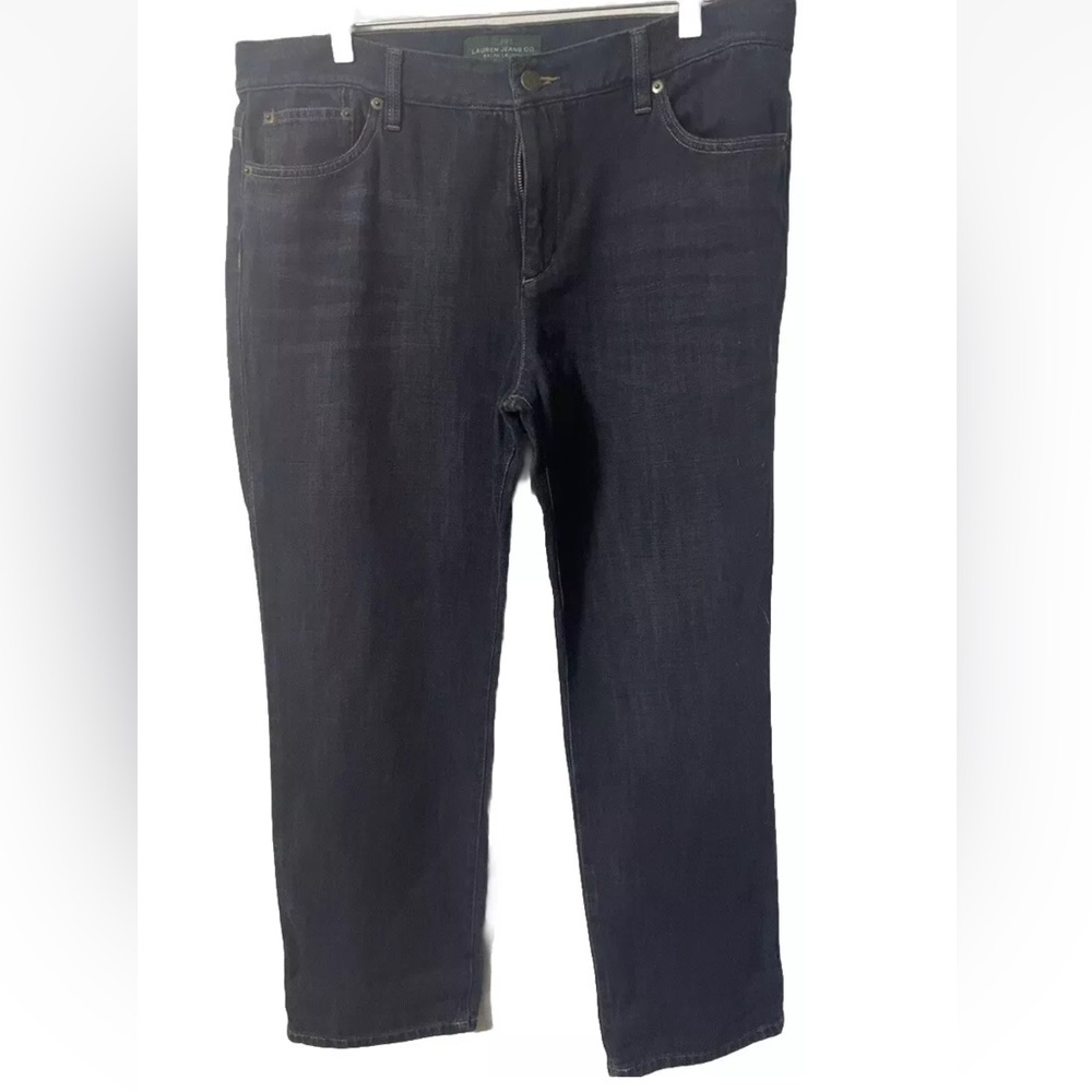 Lauren Ralph Lauren Women’s Jeans Size 12 Classic Straight Stretch Denim Dark